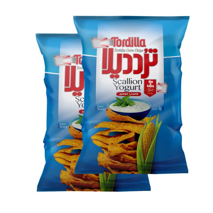 چیپس ذرت ماست موسیر ترددیلا - 100 گرم بسته 2 عددی